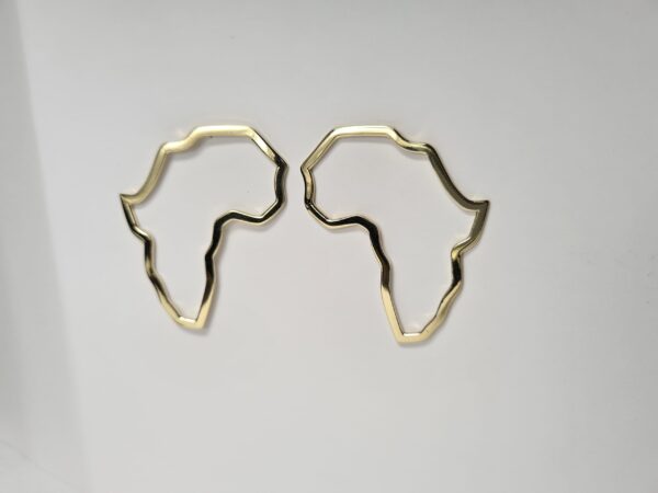 gold big Africa earrings