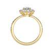 Diamond flower engagement ring - Image 4