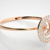 Diamond Swirl  Minimalist Ring - Image 8